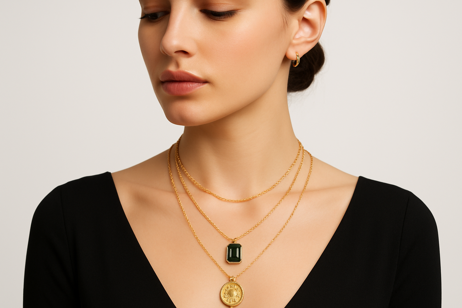 necklace modeling for neclaces collection